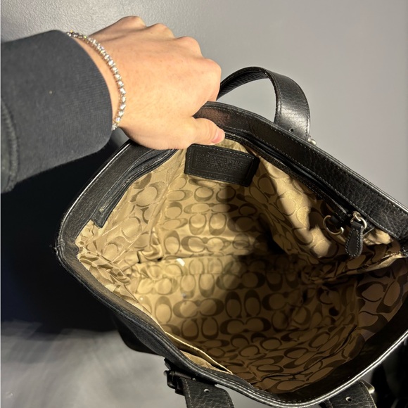 Vintage Coach 9600 Hamilton Pebbled Leather Tote Bag - Picture 6 of 8